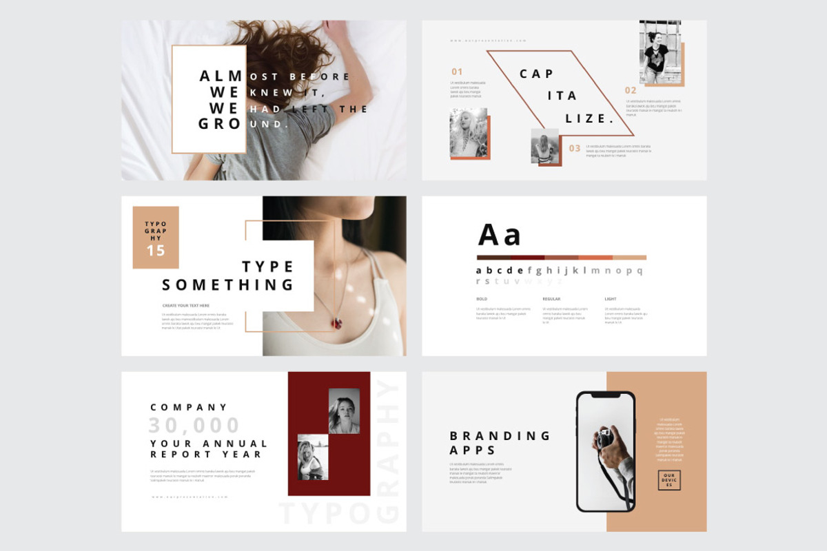 TYPOGRAPHY - Powerpoint Template, a Presentation Template by Shafura