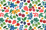 Fresh berries seamless pattern, a Pattern Graphic by Good Studio (Thumbnail 1 of 3)