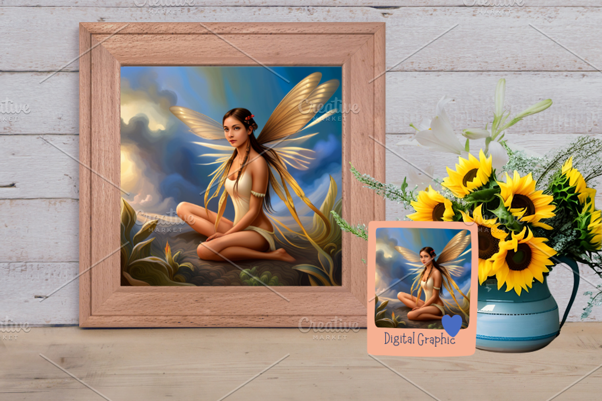Art, Tribal fairy, Tribal character, a Stationery Template by Boho Pixel Dust (Photo 2 of 5)