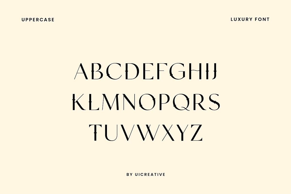 Paragone Luxury Serif Font, a Serif Font by UICreative (Photo 7 of 11)