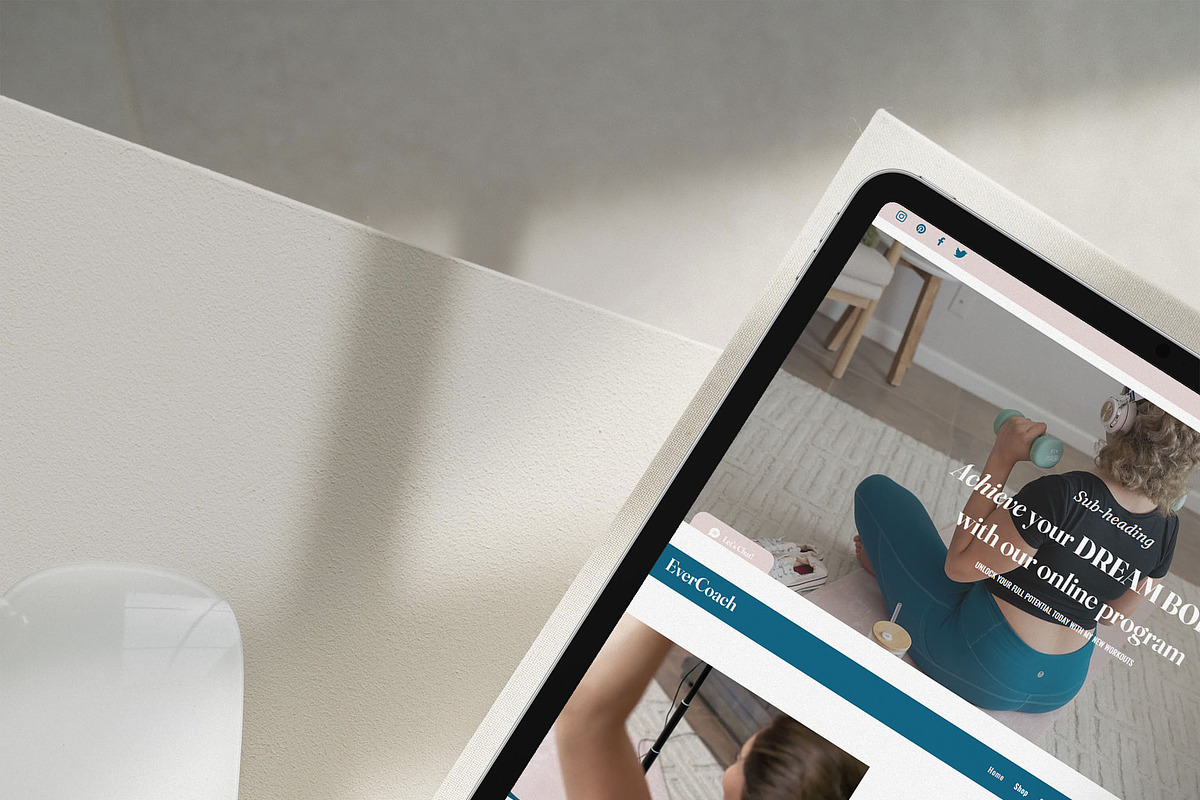 EverCoach Wix Website Template, a Wix Template by Girl Boss From Home (Photo 4 of 7)