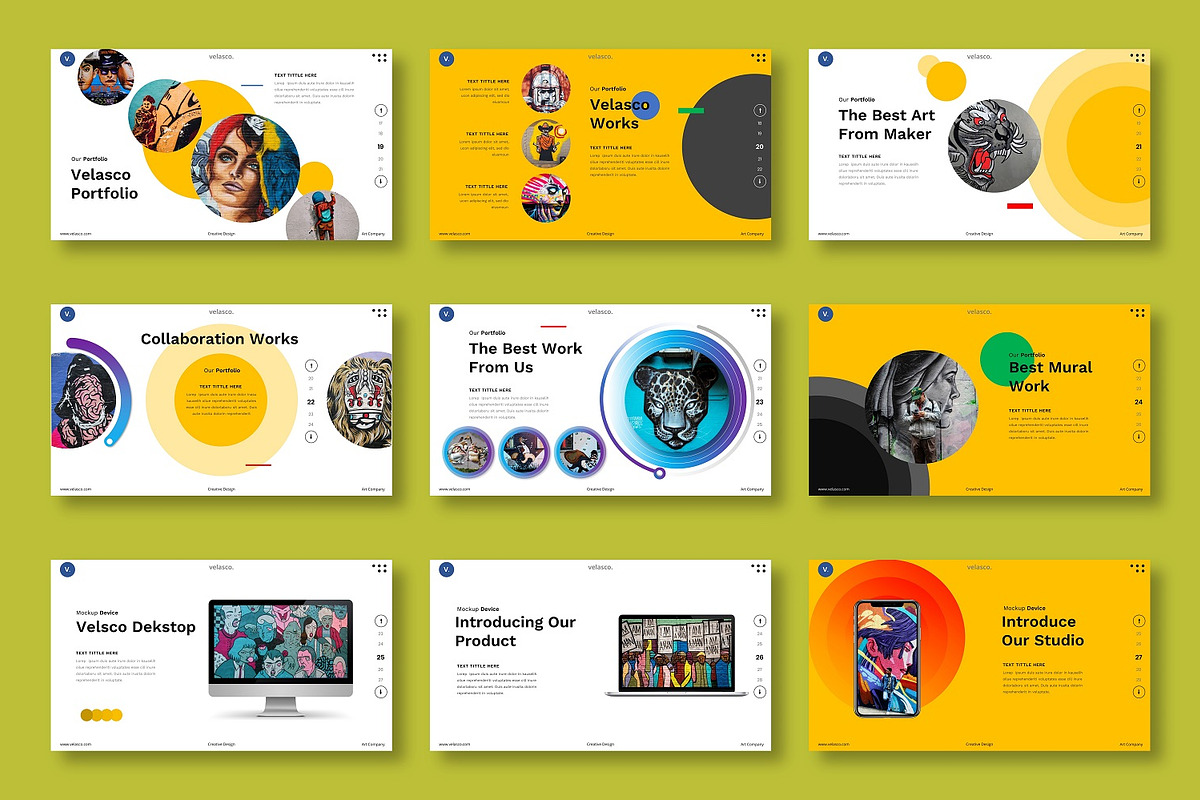 Velasco - Grafiti Google Slide, a Presentation Template by Dens Creative Studio (Photo 4 of 5)