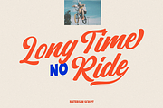 Naterium Retro-Modern Script Font, a Script Font by Typetemp Studio (Thumbnail 5 of 16)