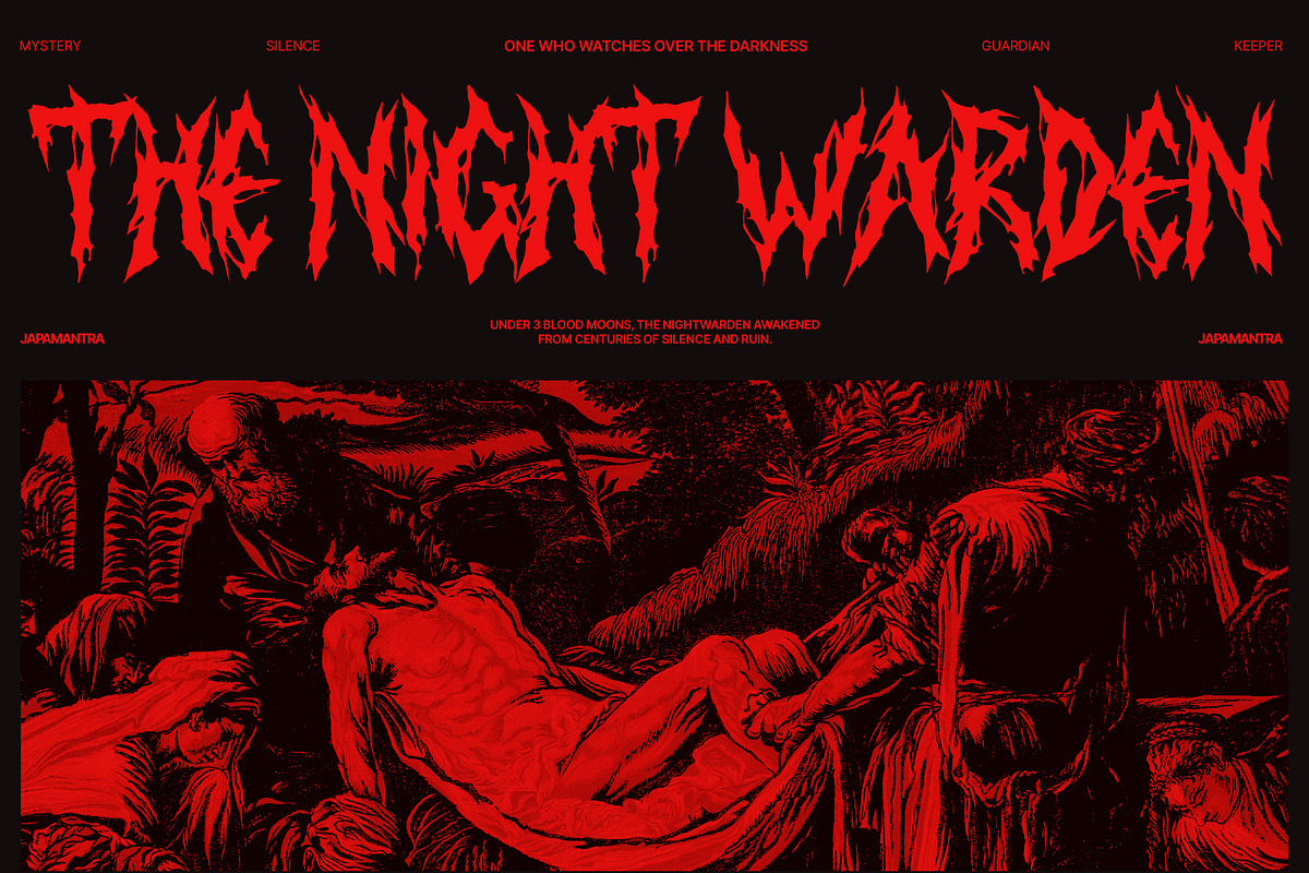 Stemcruz - Distressed Metal Font, a Blackletter Font by Japa Mantra (Photo 4 of 7)