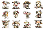Whimsical Spring Animals Clipart, an Illustration by Dream Creation (Thumbnail 2 of 4)
