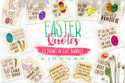 Easter Quotes Clipart Bundle - SVGs, an Illustration by Jonas Stensgaard (Thumbnail 1 of 5)