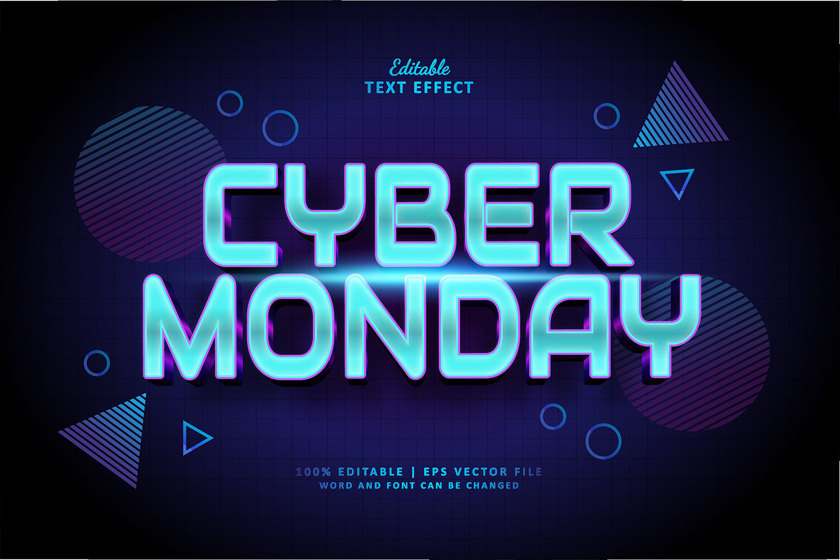 Text Effect Cyber Monday, a Layer Style Add-On by Navy Graphic (Photo 1 of 2)
