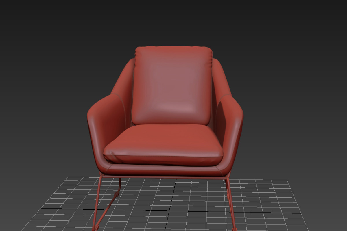 METL LOUNGE CHAIR Industry west, a Furniture 3D Model by NOMODOL (Photo 9 of 11)