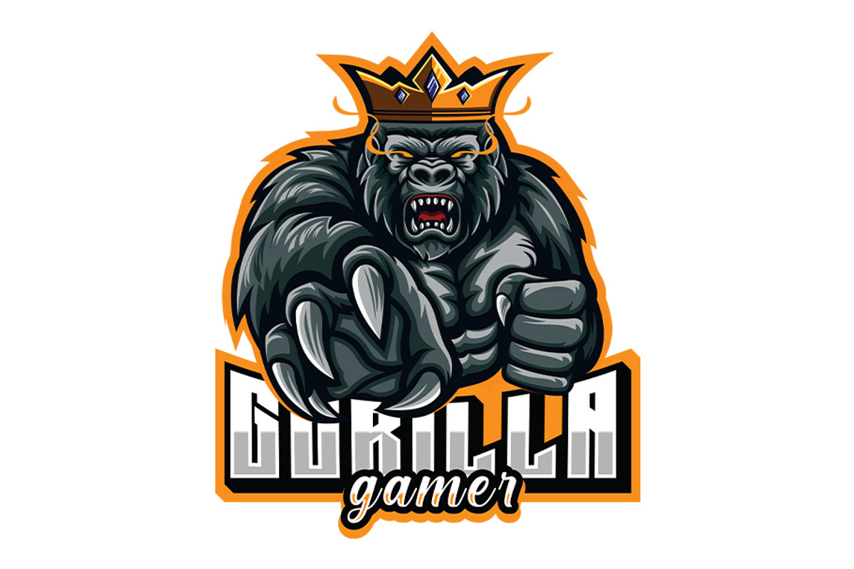 Gorilla Mascot Logo, a Templates & Theme by FarhanYousaf (Photo 1 of 3)