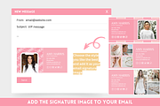 Canva Email Signature Bundle, an Email Template by SunshineStudioBoutique (Thumbnail 4 of 9)