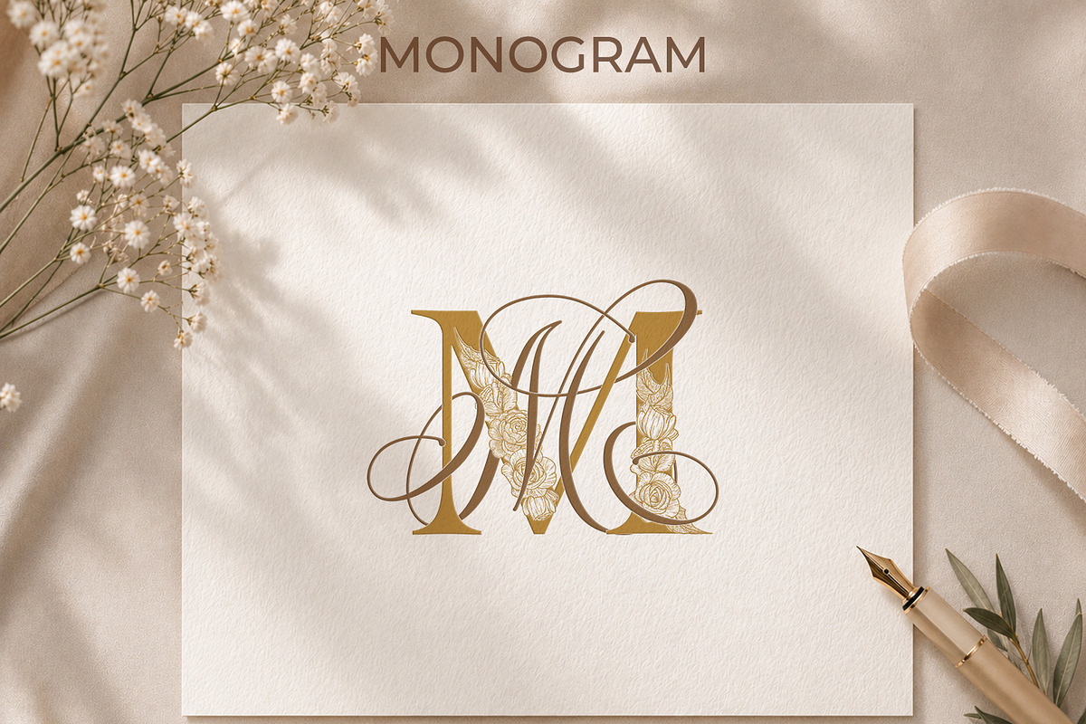 MM Wedding Monogram Logo, a Branding & Logo Template by LogoAV (Photo 6 of 6)