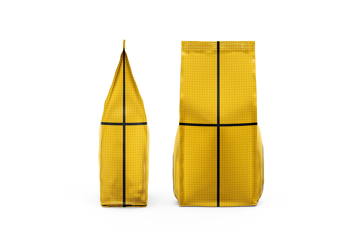 Coffee Pouch. Front and side views, a Packaging Mockup by easymock (Photo 5 of 8)