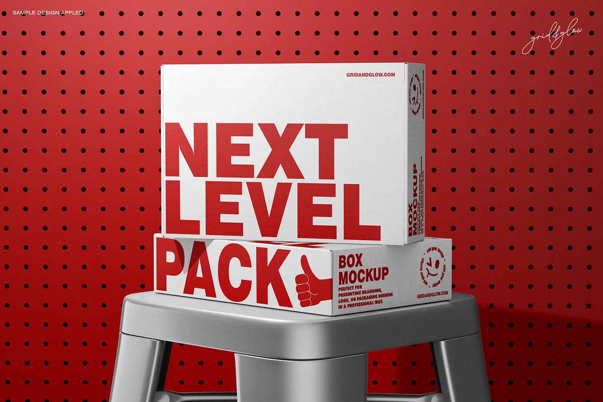 Mailing Box Mockup Set-1, a Packaging Mockup by Grid&Glow (Photo 3 of 10)