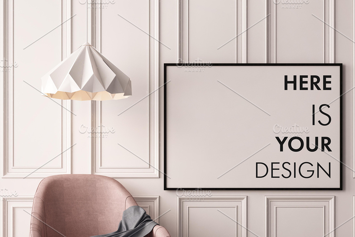 Mockups posters in the interior, a Household Mockup by FilL239 (Photo 3 of 15)