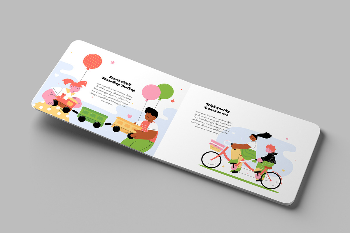 Children Book Mockups, a Print Template by artimasa (Photo 5 of 7)