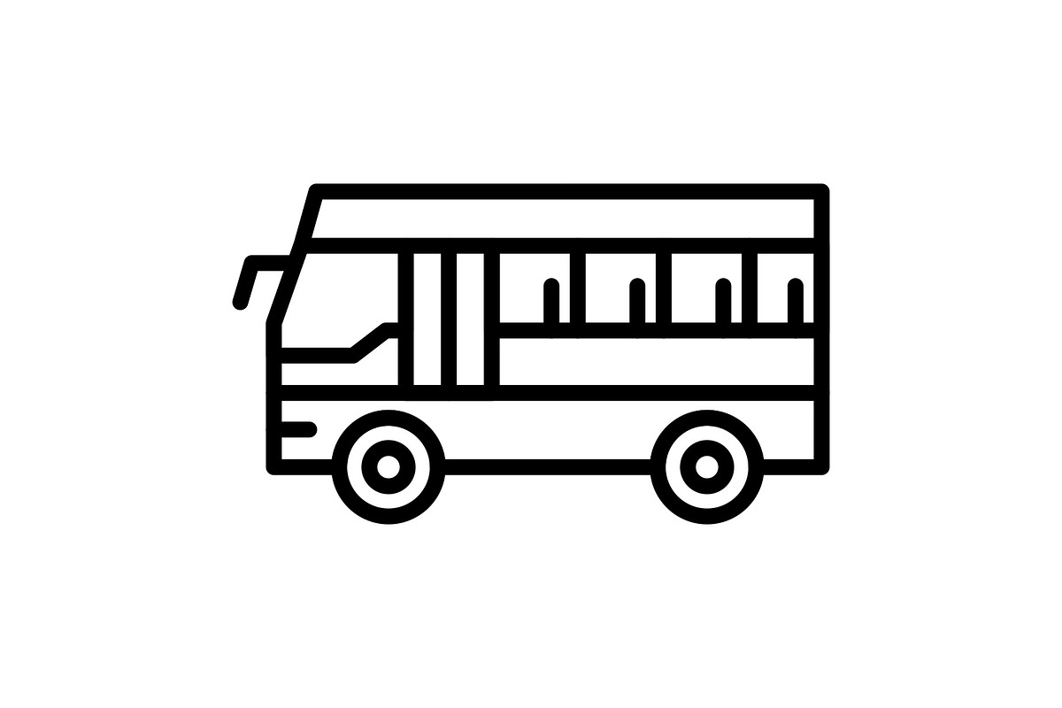 Bus Line Icon, an Icon by Pexelpy