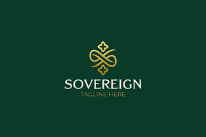 Sovereign Luxury Logo Monogram Gold, a Branding & Logo Template by Signatoro