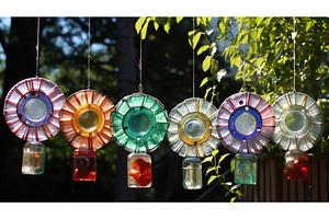 bottle sun catcher ai generated, an Abstract Photo by pikepicture