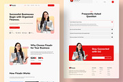 Organized Finance Web Landing Page, a Landing Page Template by UICreative (Thumbnail 3 of 4)