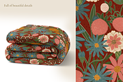 Vintage Garden Bloom Floral Pattern, a Pattern Graphic by PenguinArtStudio (Thumbnail 4 of 6)