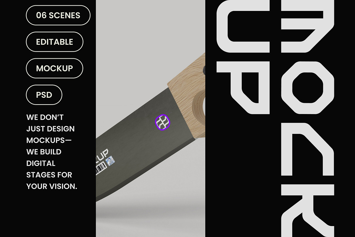 Knife Mockup, a Household Mockup by hiddemaru (Photo 4 of 4)