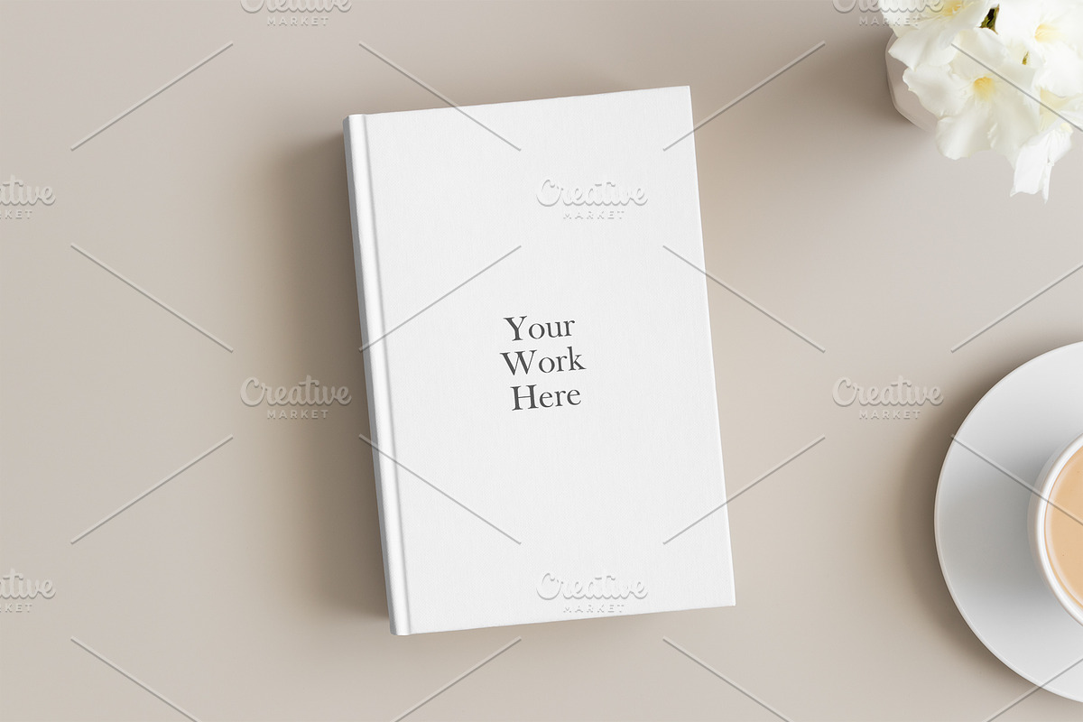 Book Cover Mockup, PSD, a Print Template by Snoflinga (Photo 5 of 5)