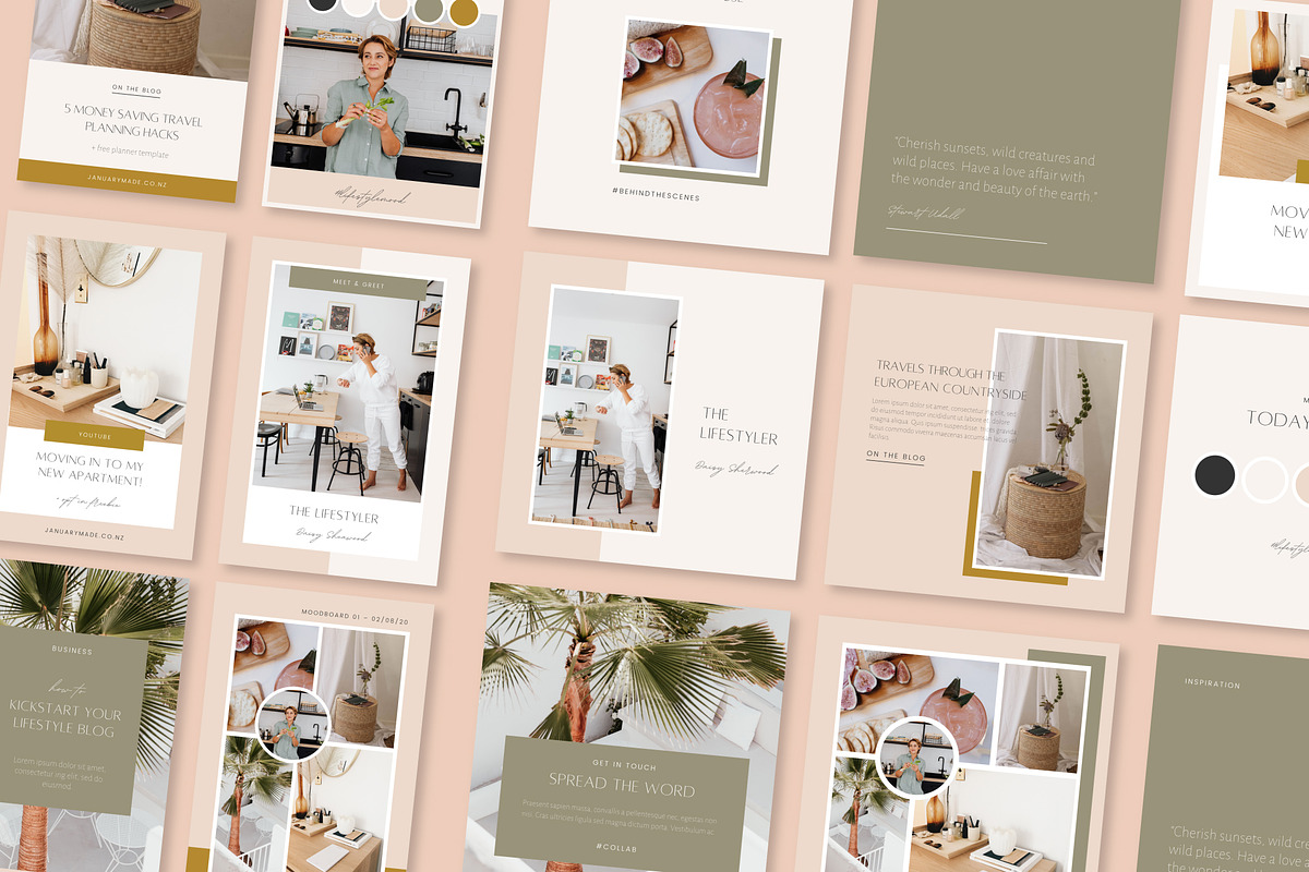 CANVA Template Bundle • Lifestyler, a Social Media Template by January Made Design (Photo 8 of 17)