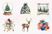 Cozy Winter Clipart, an Illustration by CreationArt (Thumbnail 5 of 5)