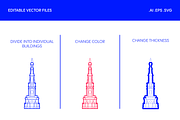 City skylines around the world, an Object Graphic by TheMountBirdStudio (Thumbnail 3 of 8)