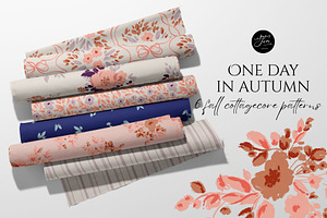 Cottagecore Fall Patterns, a Pattern Graphic by PaperJamLab