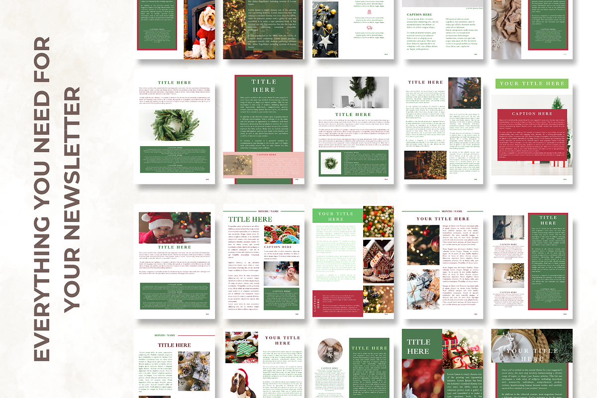 Christmas Newsletter Canva Template, an Email Template by Digital By Nikoleta (Photo 6 of 10)