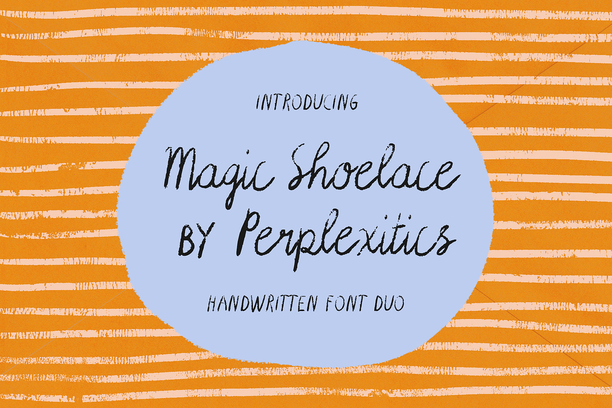 Magic Shoelace Handwritten Font Duo, a Handwritten Font by Perplexitics (Photo 1 of 10)