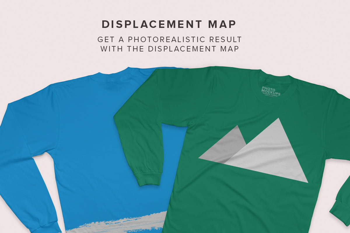 Fine Jersey Long Sleeve Mockups, a Shirt Mockup by GraphicHero (Photo 4 of 7)