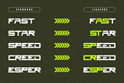 Hyper Sport - Racing Logo Font, a Sans Serif Font by Nirmana Visual (Thumbnail 15 of 17)