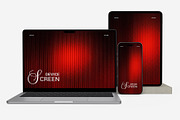 Multi Device Screen Mockup Template, a Wearable Device Mockup by graphypix (Thumbnail 2 of 4)