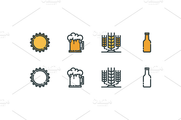 Line Beer Icons