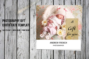 Photographer Gift Certificate-V15