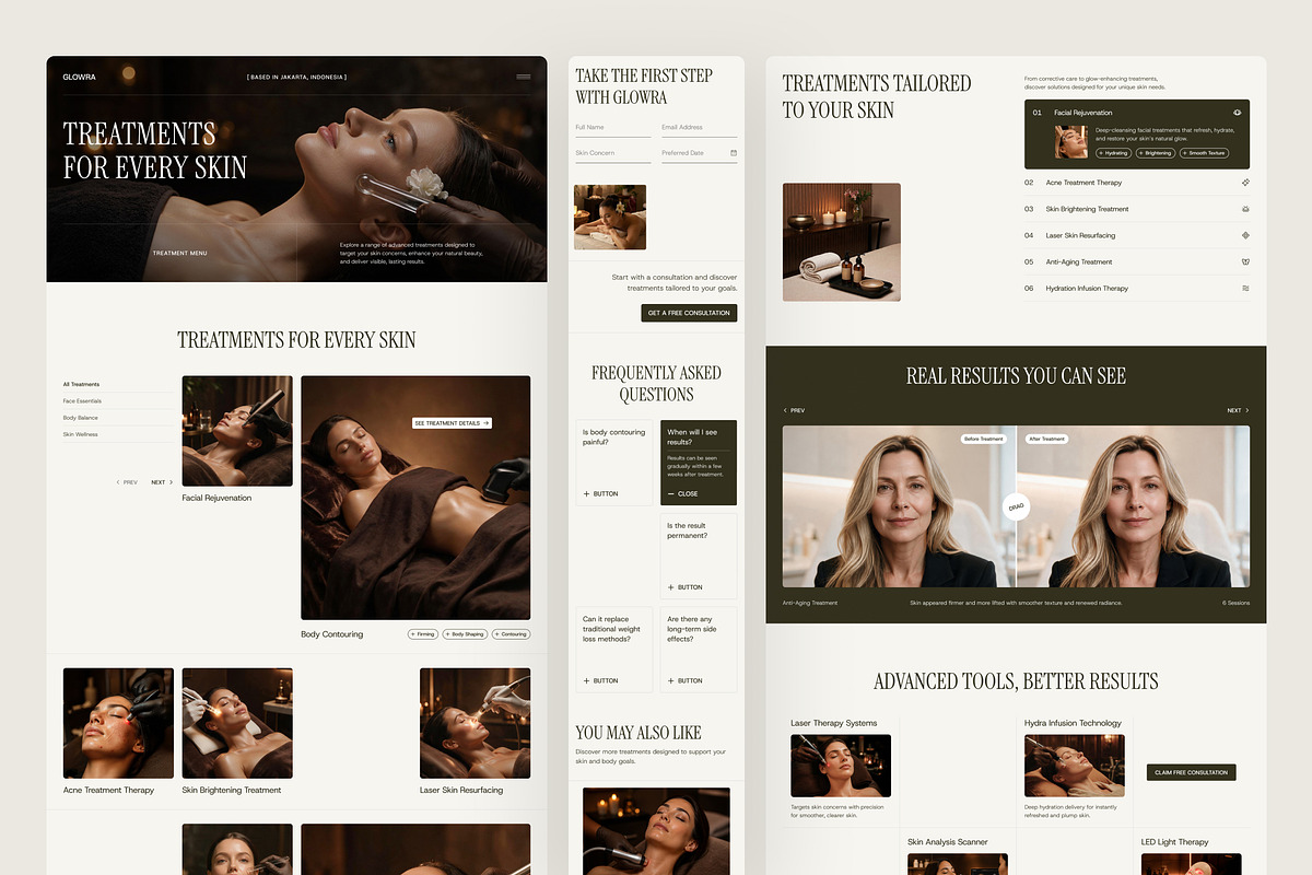 Beauty Clinic Website UI Figma, an UI Kit Template by peterdraw (Photo 4 of 7)