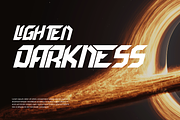 Devotion Ligatures - Futuristic Font, a Sans Serif Font by 177Studio (Thumbnail 2 of 8)