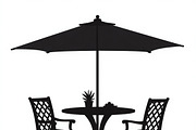 Table Umbrella Beach Silhouette, an Illustration by Amazin_art (Thumbnail 12 of 13)