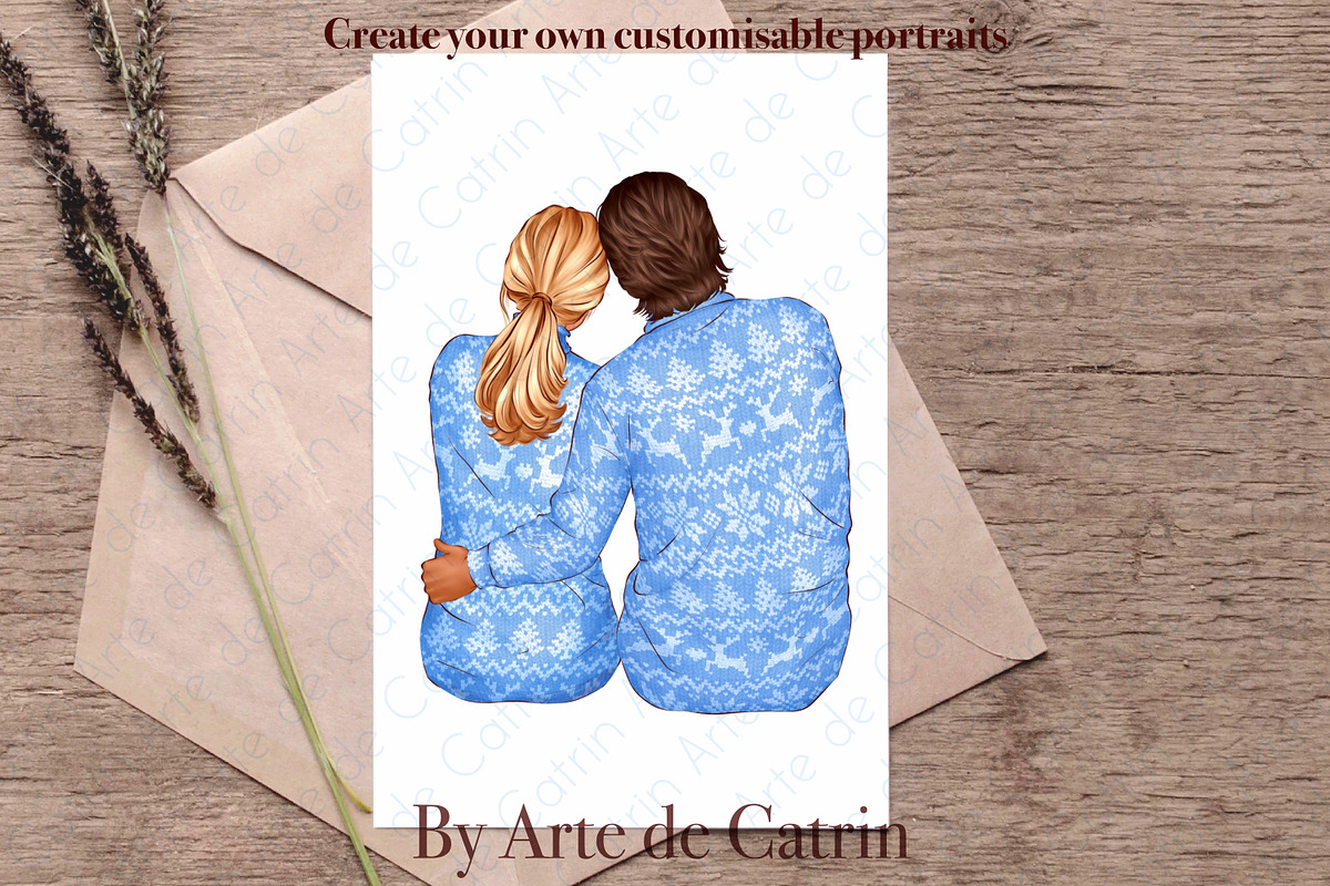 Winter Family Look Clipart, a Decorative Illustration by ArtedeCatrin (Photo 11 of 11)