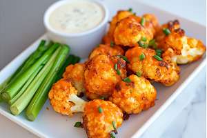 Spicy cauliflower buffalo bites, a Food & Drink Photo by Lermont51