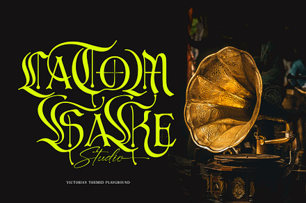 Dark Same Typeface, a Blackletter Font by alit design