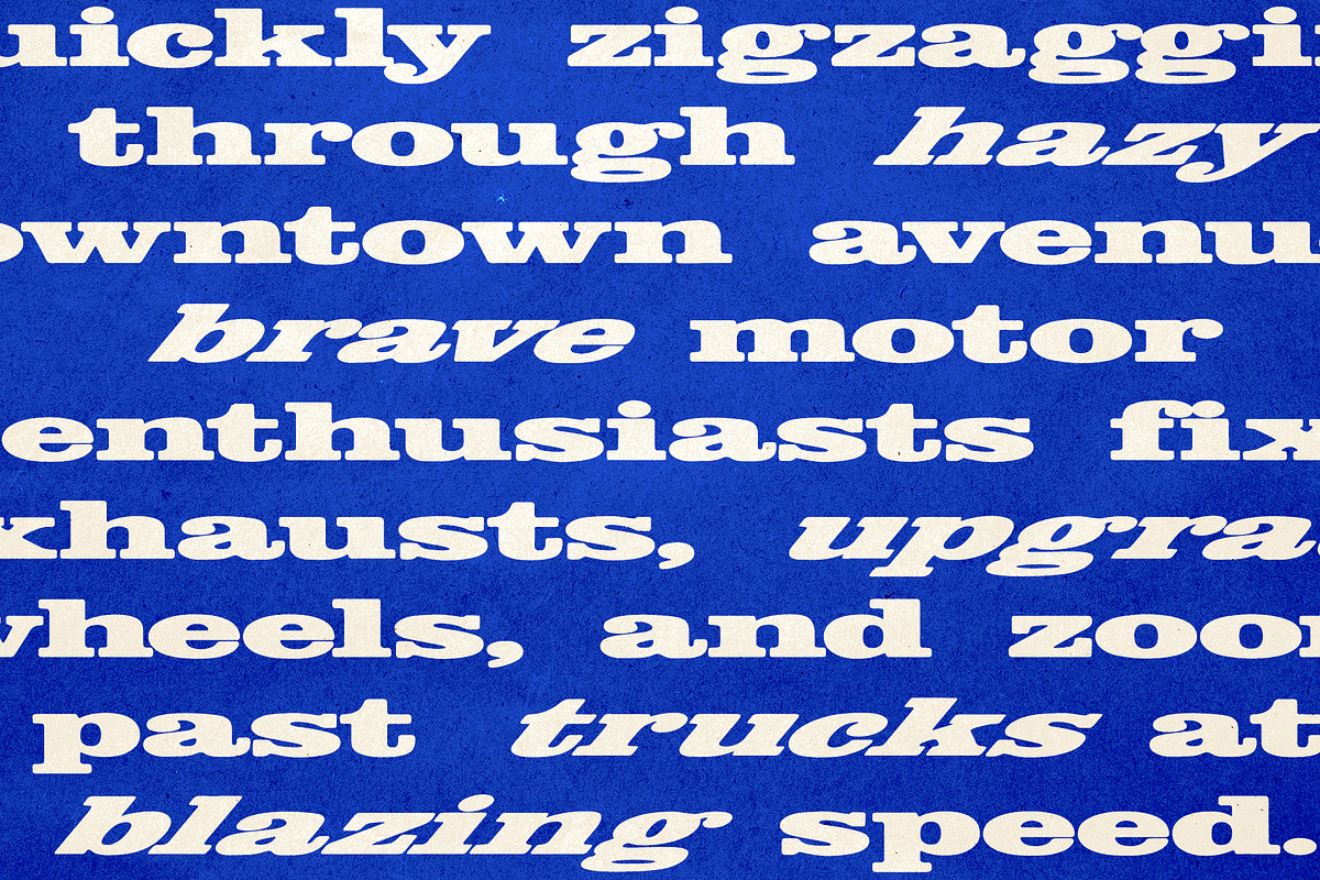 AIDER - Bold Retro Slanted Display, a Slab Serif Font by Hainz Studio (Photo 8 of 10)