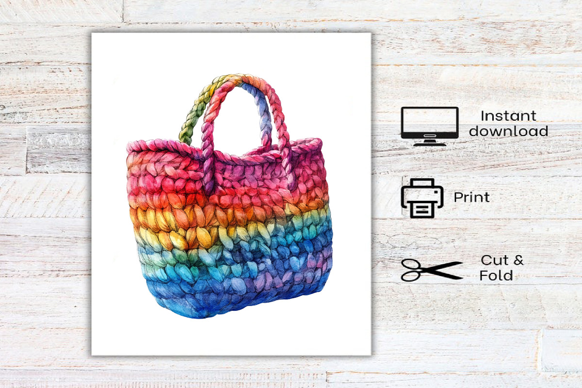Watercolor Boho Summer Clipart, an Illustration by Canvas Craft (Photo 7 of 7)