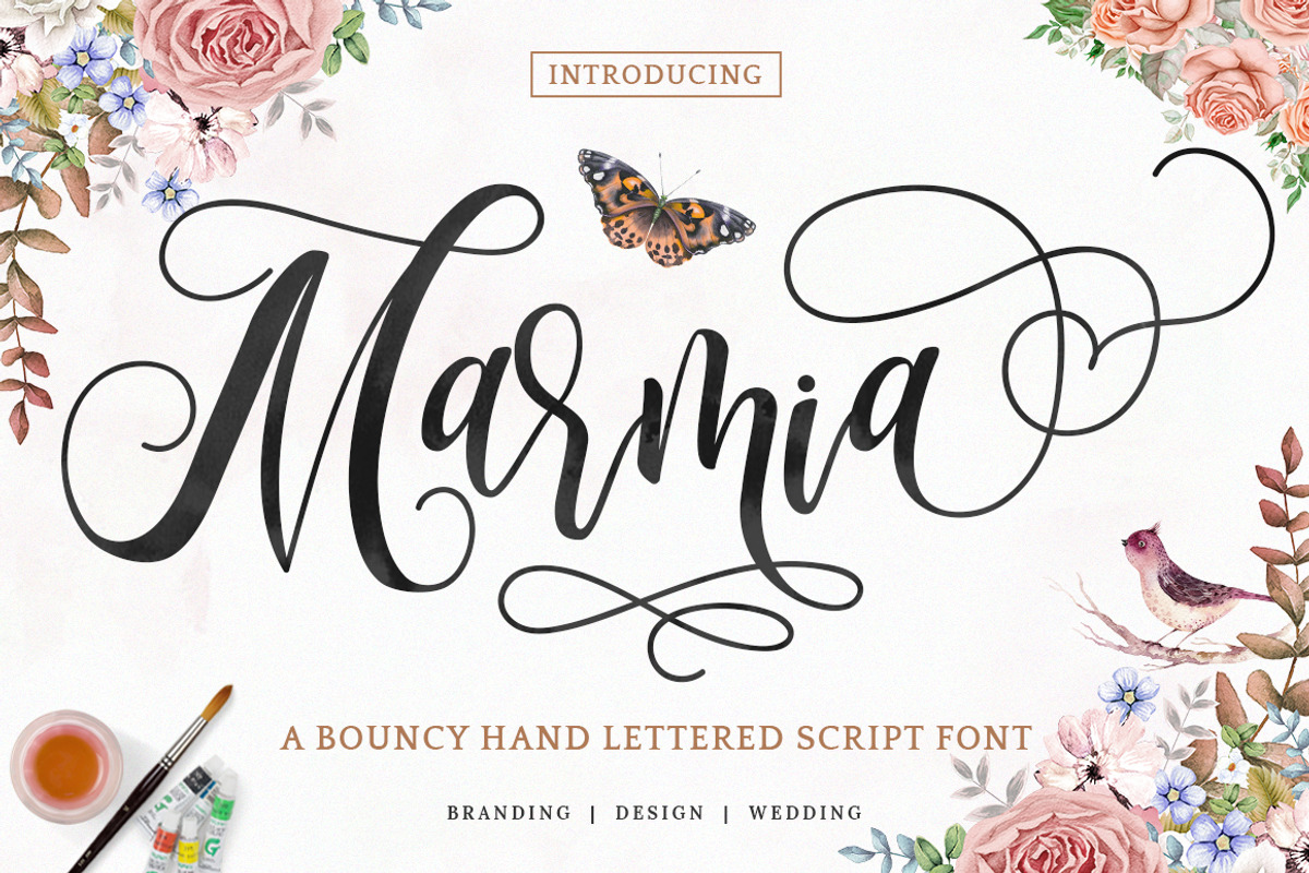 Marmia Script, a Script Font by Kotak Kuning Studio (Photo 1 of 8)