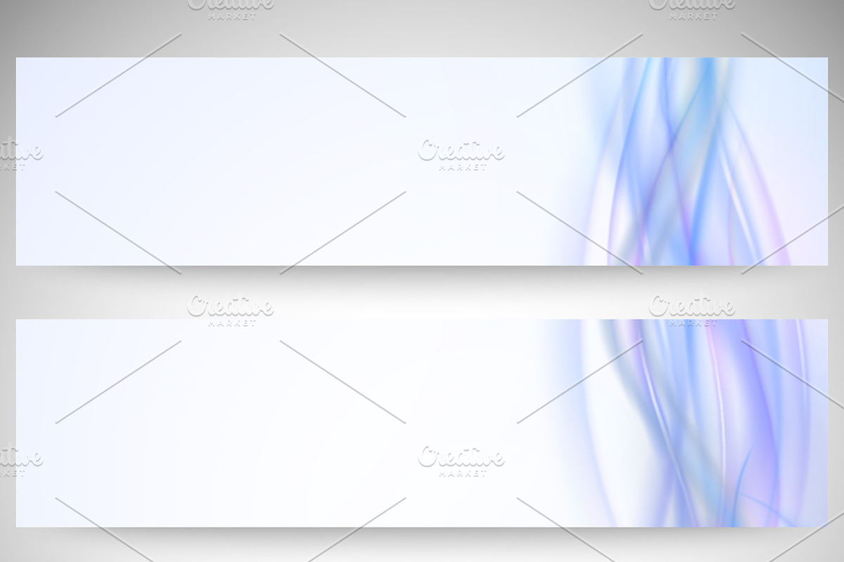Abstract headers set, a Templates & Theme by VectorShop