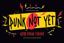 Punk Not Yet – Weird Typeface