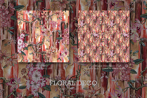 Floral Deco Seamless Pattern