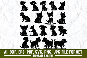 Halloween Zombie Puppy SVG Bundle, a Graphic by VectorArtPrintableDesign